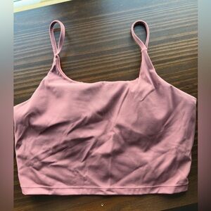Athletic tank top with bra